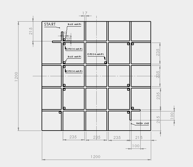 Plan du labyrinthe